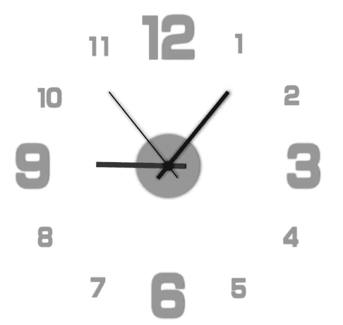 DIY Frameless Wall Clock - selected